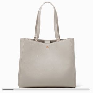Large Dagne Dover Allyn tote in Bone
